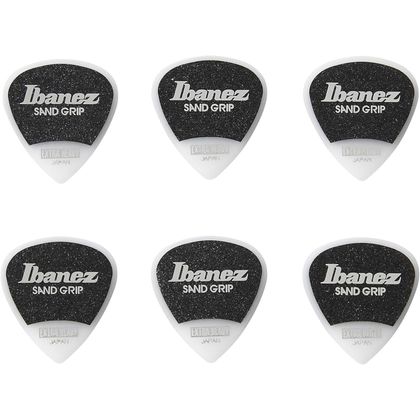 Ibanez Set 6 Plettri Sand Grip Bianchi Extra Heavy