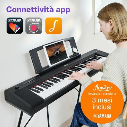 Yamaha NP15 Piaggero White Pianoforte Digitale 61 tasti Bianco