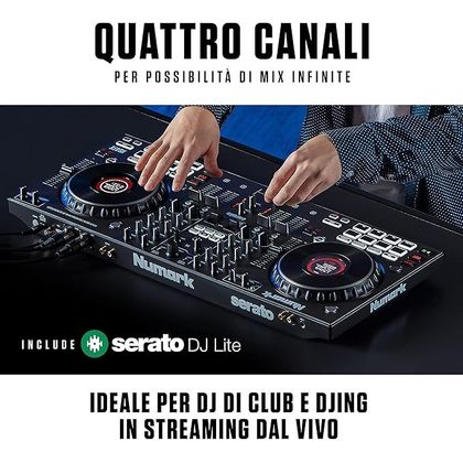 NUMARK NS4FX Controller Serato 4 Canali per DJ
