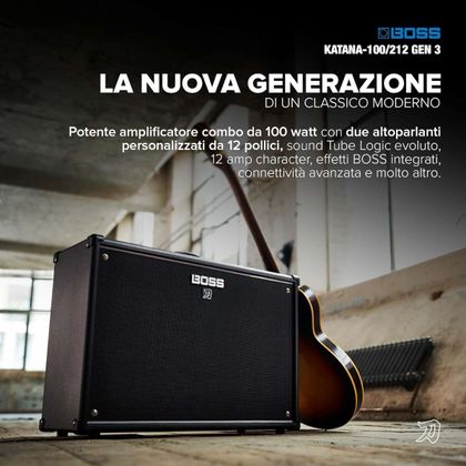 BOSS Katana 212 Gen 3 Amplificatore Combo per Chitarra 2x12" 100W