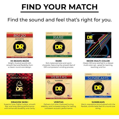 DR STRINGS Dap-12 Dragon Skin + Muta di corde per Chitarra Acustica