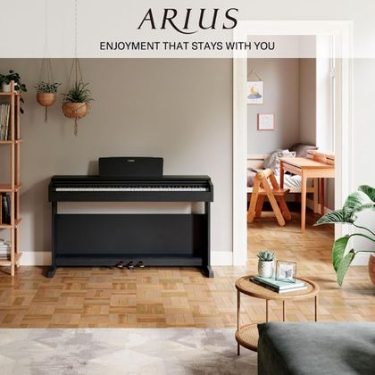 YAMAHA YDP145 Arius Black Pianoforte digitale Nero