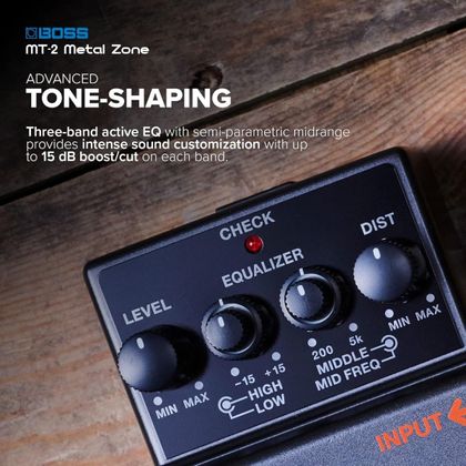 BOSS MT-2 Metal Zone Pedale Effetto Distorsione