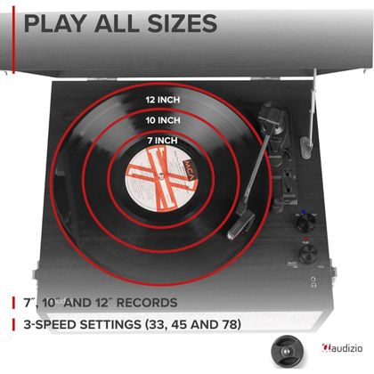 AUDIZIO Fremont Record Player  Giradischi con stand