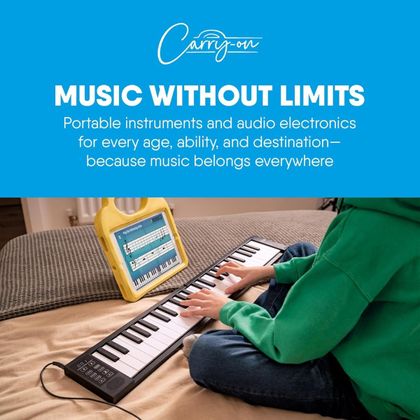 CARRY ON Piano 49 Touch Black Pianoforte Pieghevole 49 Tasti Touch
