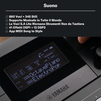 YAMAHA PSR-E583 Tastiera Portatile 61 tasti