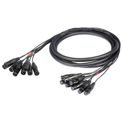 PROEL CHLP430LU5 Cavo audio multicore 8 XLR-M / 8 XLR-F 5M