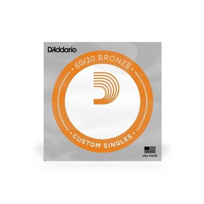 D'Addario Corda Singola per chitarra acustica, Bronze Wound .047