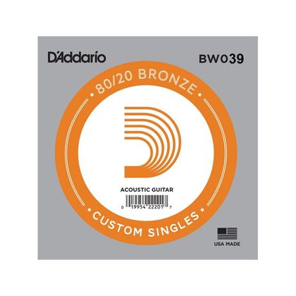 D'Addario Corda Singola per chitarra acustica, Bronze Wound .042