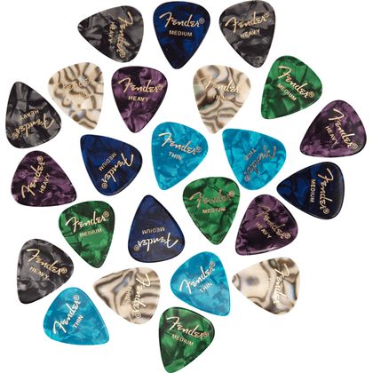 FENDER 351 Shape Premium Picks  - Pack da 24 plettri assortiti