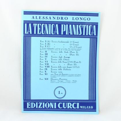 Alessandro Longo - La tecnica pianistica Fasc. I (B)