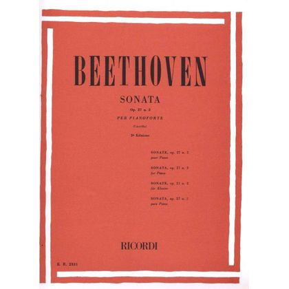 Beethoven - 32 Sonate: N. 14 In Do Diesis Min. Op. 27 N. 2