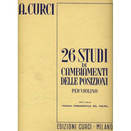 Alberto Curci - Studi Di Cambiamenti Delle Posizioni (26) per violino