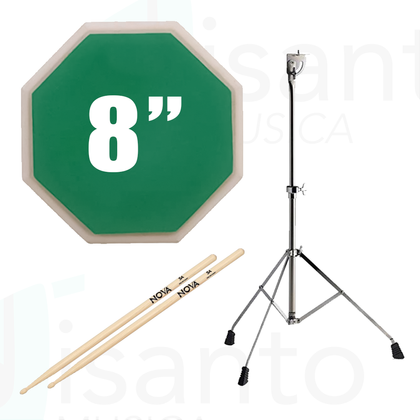 Pad Allenatore 8" Kit + Supporto + bacchette