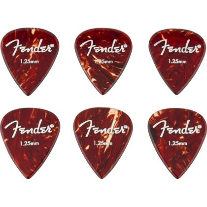 FENDER Aero Acrylic Picks 6-pezzi 1.25mm