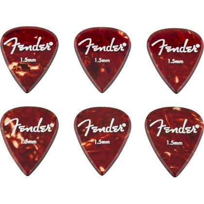 FENDER Aero Acrylic Picks 6-pezzi 1.5mm
