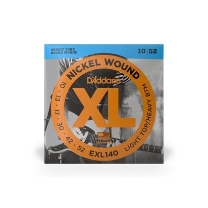 D&rsquo;Addario EXL140 per chitarra elettrica, Nickel Wound, Light Top/Heavy Bottom, 10-52
