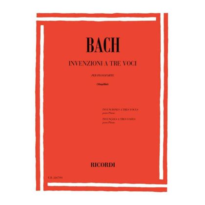 Bach - Invenzioni A 3 Voci per pianoforte