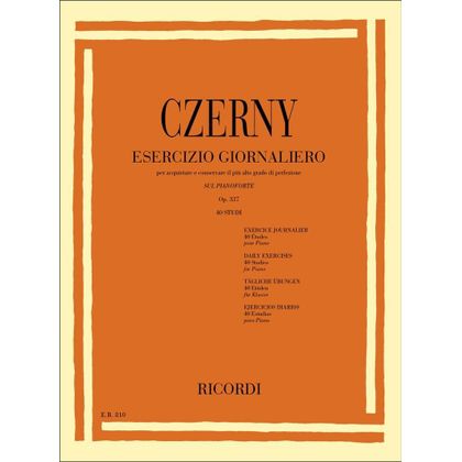 Czerny - Esercizio Giornaliero Per Acquistare E Conservare Op. 337