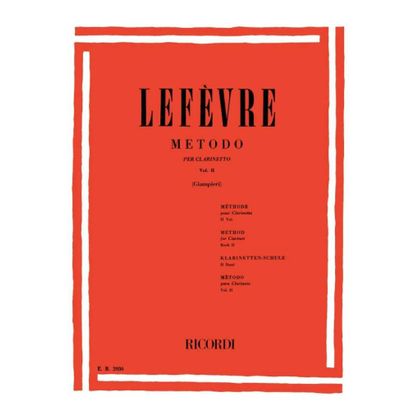 Lef&egrave;vre - Metodo Per Clarinetto - Vol. II