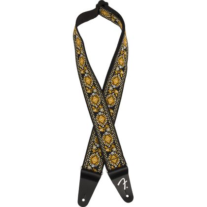Fender Pasadena Straps Woven Yellow Lotus Tracolla per Chitarra e Basso