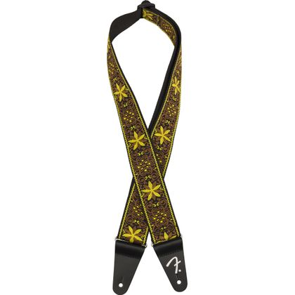 Fender Pasadena Straps Woven Yellow Wallflower Tracolla per Chitarra e Basso