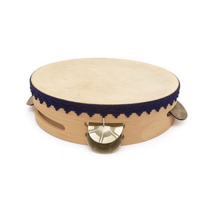 Tamburello in Pelle Diametro 40 Blu