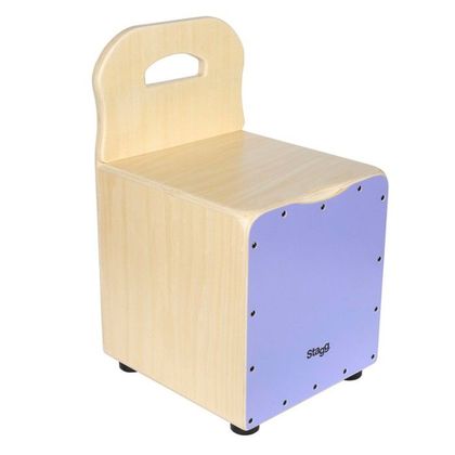 STAGG Cajon per bambino in tiglio frontale lilla