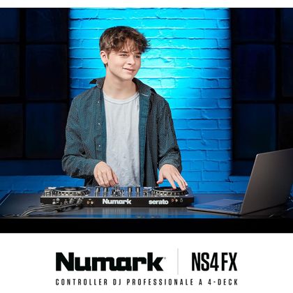 NUMARK NS4FX Controller Serato 4 Canali per DJ
