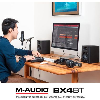 M-AUDIO BX4 BT Coppia di Monitor 4.5" Bluetooth 120W