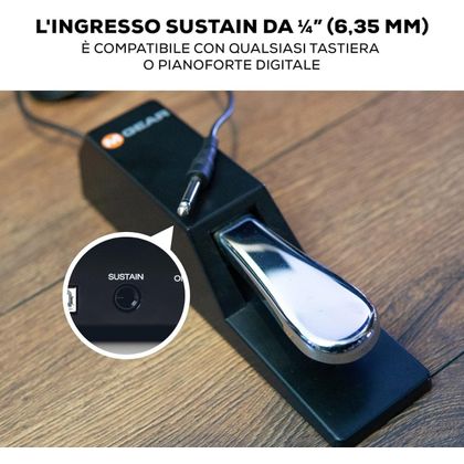 M-AUDIO Sustain Pedal SP-2 per tastiere e controller MIDI