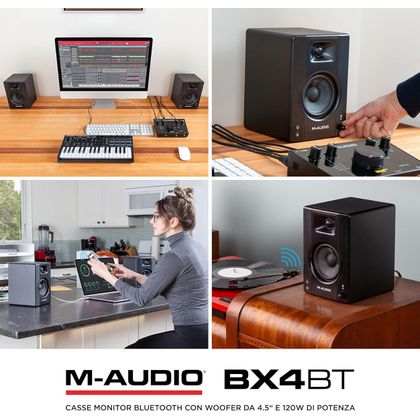 M-AUDIO BX4 BT Coppia di Monitor 4.5" Bluetooth 120W
