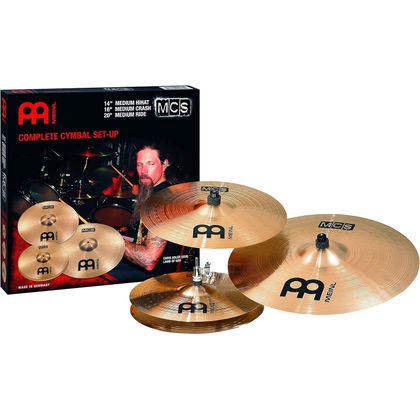 Meinl MCS-BD Piatti per batteria HiHat 14" + Crash 16" + Ride 20"
