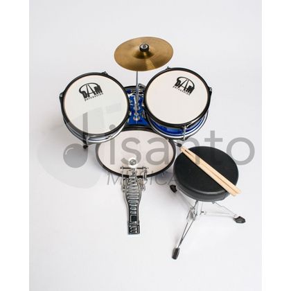 Batteria Acustica Junior 3 pezzi per bambini - Blu