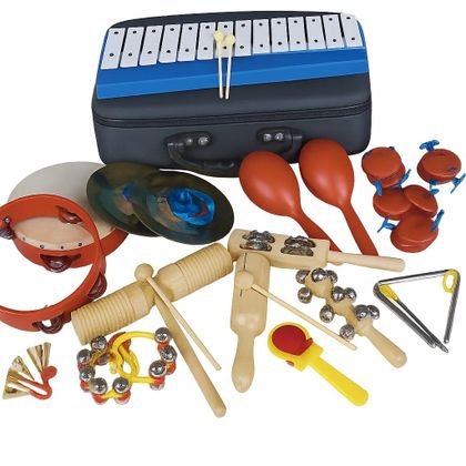 Valigetta di Percussioni Didattiche ORFF 17 pezzi