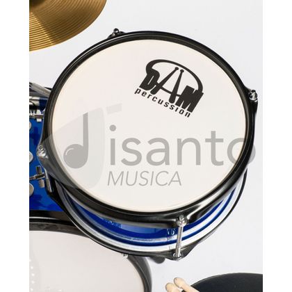 Batteria Acustica Junior 3 pezzi per bambini - Blu