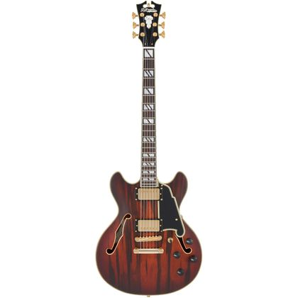 B-STOCK D'angelico Deluxe Mini DC Satin Brown Burst Chitarra Semiacustica