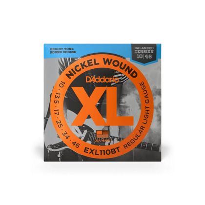 D&rsquo;Addario corde EXL110BT per chitarra elettrica, Nickel Wound, Balanced Tension Regular Light, 10-46
