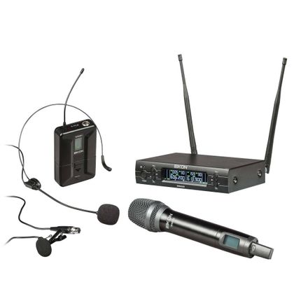 EIKON WM900DKIT Sistema Microfonico Professionale con Palmare, Archetto e Lavalier