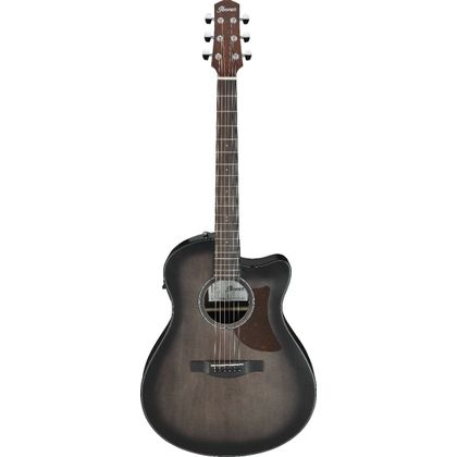 Ibanez AAM70CETBN Transparent Charcoal Burst Low Gloss Top Natural Open Pore Back