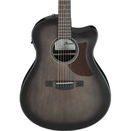 Ibanez AAM70CETBN Transparent Charcoal Burst Low Gloss Top Natural Open Pore Back