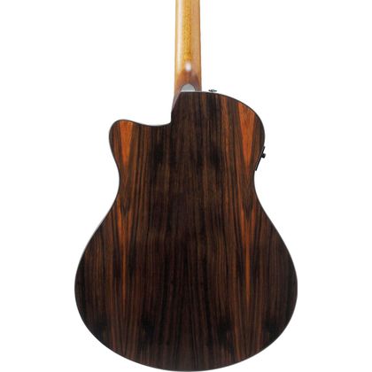 Ibanez AAM70CETBN Transparent Charcoal Burst Low Gloss Top Natural Open Pore Back