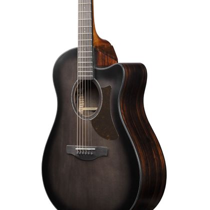 Ibanez AAM70CETBN Transparent Charcoal Burst Low Gloss Top Natural Open Pore Back