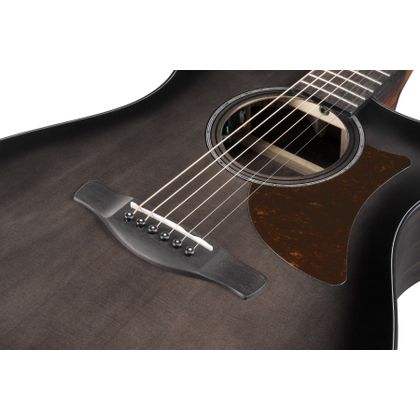 Ibanez AAM70CETBN Transparent Charcoal Burst Low Gloss Top Natural Open Pore Back