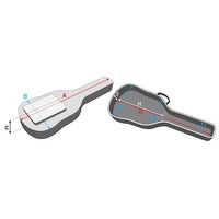 IBANEZ IGB2540 BK Borsa Imbottita per 2 Chitarre Elettriche
