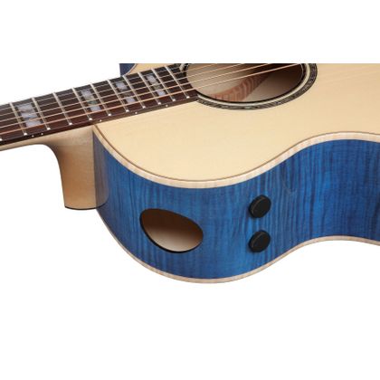 Ibanez AE390NTA Natural High Gloss Top Aqua Blue High Gloss Back And Sides Chitarra Acustica