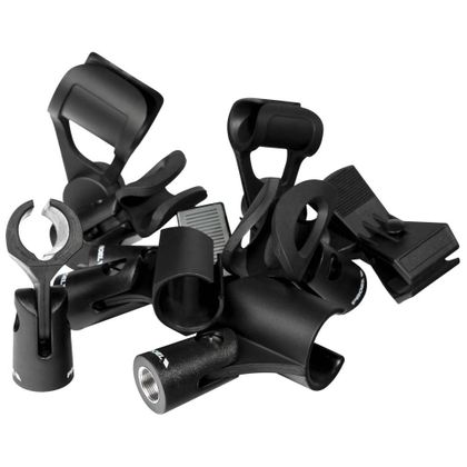 Proel APM35S Supporto piccolo in ABS per microfono (Ø min - max: 22 - 27 mm).