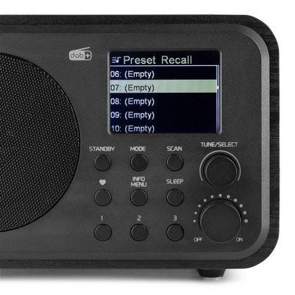 AUDIZIO Milan Dab+ Radio Bt Fm Batt Black
