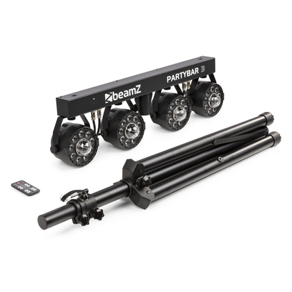 Beamz PartyBar3 9x1W RGB MagicBall + Coppia BARWASH 244 Barra LED