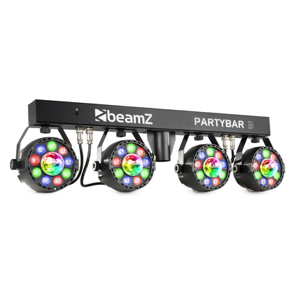 Beamz PartyBar3 9x1W RGB MagicBall + Coppia BARWASH 244 Barra LED